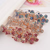 Alloy Rose Gold Plated Rhinestone Hairpin For Ladies