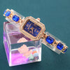 Alloy Rose Gold Women's Bracelet Watch Square Diamond Casual Quartz Watch