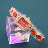 Alloy Rose Gold Women's Bracelet Watch Square Diamond Casual Quartz Watch