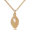 Alloy Rugby Pendant Necklace With Geometric Design And Electroplating For Women
