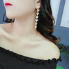 Alloy S925 Silver Needle Asymmetric Heart Diamond Tassel Women's Earrings