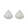 Alloy Shell Fan Shape Electroplating Women's Earrings