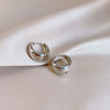 Alloy Silver Electroplated Drop Shape Simple Style Women's Earrings