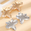 Alloy 925 Silver Electroplated Flower Shaped Women's Exaggerated Retro Earrings