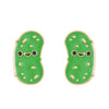 Alloy 225 Silver Geometric Fruit Food Style Electroplating Bitter Gourd Cucumber Earrings Jewelry