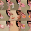 Alloy Silver Needle Flower Mesh Tassel Earrings With Electroplating For Women Fresh And Sweet Flower Shaped Design