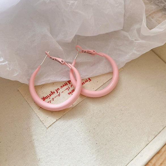 Alloy Silver Needle Flower Mesh Tassel Earrings With Electroplating For Women Fresh And Sweet Flower Shaped Design
