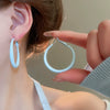 Alloy Silver Needle Tulle Flower Tassel Earrings With Flower Shape Electroplating For Women
