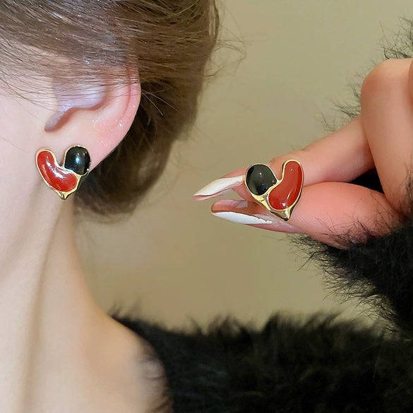 Alloy Silver Needle Tulle Flower Tassel Earrings With Flower Shape Electroplating For Women