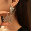 Alloy Silver Needle Tulle Flower Tassel Earrings With Flower Shape Electroplating For Women