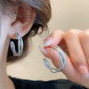 Alloy Silver Needle Tulle Flower Tassel Earrings With Flower Shape Electroplating For Women