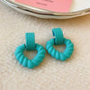 Alloy Silver Needle Tulle Flower Tassel Earrings With Flower Shape Electroplating For Women