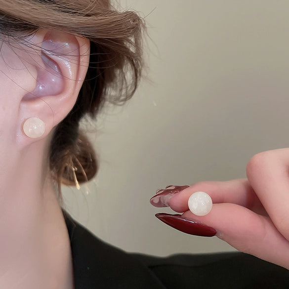 Alloy Silver Needle Tulle Flower Tassel Earrings With Flower Shape Electroplating For Women