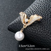 Alloy Silver Women's Antiexposure Flower Pattern Electroplated Brooch Chest Pin For Fixing Clothes