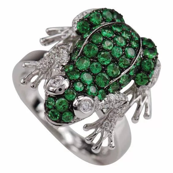 Alloy Simple Geometric Frog Ring Women's Jewelry