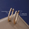 Alloy Simple Geometric Vshaped Women's Earrings With Letters Numbers Text Electroplated