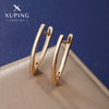 Alloy Simple Geometric Vshaped Women's Earrings With Letters Numbers Text Electroplated