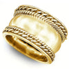Alloy Simple Retro Ring Electroplating Smooth Twist Design