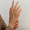 Alloy Single Finger Bracelet Retro Trendy Electroplated With Animal Zodiac Scorpion Microinlaid Unisex