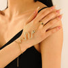 Alloy Single Finger Bracelet Retro Trendy Electroplated With Animal Zodiac Scorpion Microinlaid Unisex