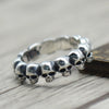 Alloy Skull Finger Ring Unisex Retro Domineering With Electroplating