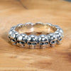 Alloy Skull Finger Ring Unisex Retro Electroplated