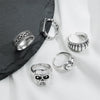 Alloy Skull Love Letter Ring Electroplated For Women