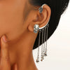 Alloy Skull Stud Earrings With 14K Gold Ear Needles Electroplated Retro Cold Style For Women