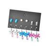 Alloy Small Circle Earrings Set Creative Retro Geometric Light Luxury Style Electroplated