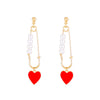 Alloy Small Snake Paper Clip Earrings Electroplated Geometric And Animal Pattern Women's