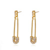 Alloy Small Snake Paper Clip Earrings Electroplated Geometric And Animal Pattern Women's