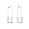 Alloy Small Snake Paper Clip Earrings Electroplated Geometric And Animal Pattern Women's