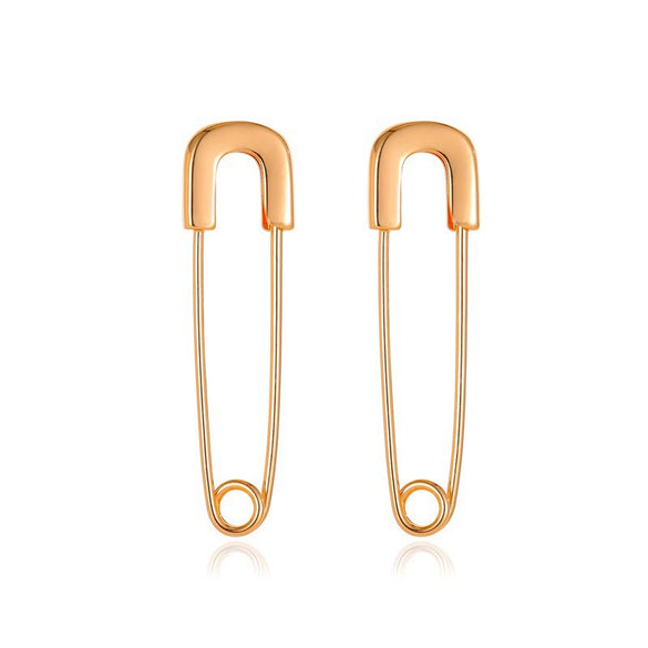 Alloy Small Snake Paper Clip Earrings Electroplated Geometric And Animal Pattern Women's