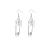 Alloy Small Snake Paper Clip Earrings Electroplated Geometric And Animal Pattern Women's