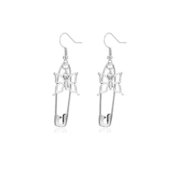 Alloy Small Snake Paper Clip Earrings Electroplated Geometric And Animal Pattern Women's