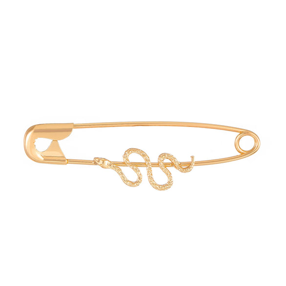 Alloy Small Snake Paper Clip Earrings Electroplated Geometric And Animal Pattern Women's