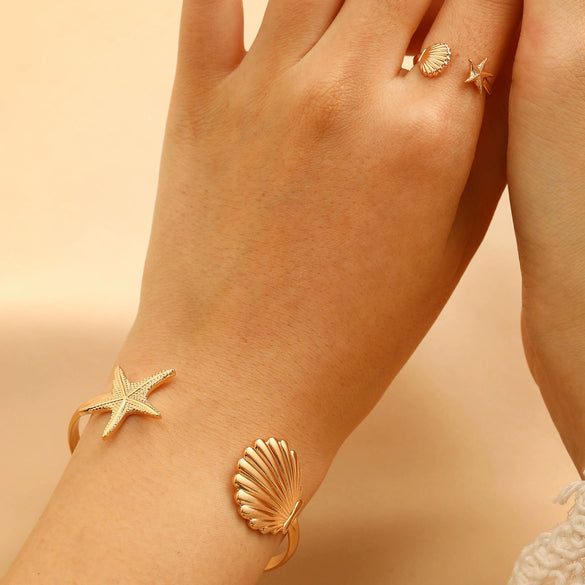 Alloy Snake Bone Chain Marine Life Retro Personality Women's Necklace And Bracelet With Electroplating