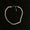 Alloy Snake Bone Chain Necklace With Wave Design Electroplated Thick Clavicle Necklace For Women