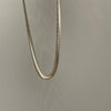 Alloy Snake Bone Chain Necklace With Wave Design Electroplated Thick Clavicle Necklace For Women