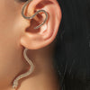 Alloy Snakeshaped Animal Retro Exaggerated Personality Holefree Women's Earrings