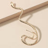 Alloy Snakeshaped Animal Retro Exaggerated Personality Holefree Women's Earrings