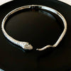 Alloy Snakeshaped Diamondencrusted Clavicle Chain Necklace For Women With Highend And Geometric Animal Style