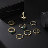 Alloy Snakeshaped Electroplated Animal Zodiac Ring Bracelet Set
