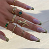 Alloy Snakeshaped Electroplated Animal Zodiac Ring Bracelet Set