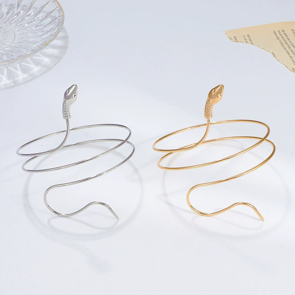 Alloy Snakeshaped Popular Style Electroplated Unisex Bracelets