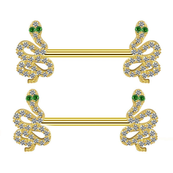 Alloy Snakeshaped Zodiac Breast Ring With Electroplating For Unisex