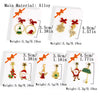 Alloy Snowflake Bell Women's Earrings With Festival Elements And Cartoon Character Pattern