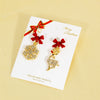 Alloy Snowflake Bell Women's Earrings With Festival Elements And Cartoon Character Pattern