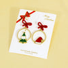 Alloy Snowflake Bell Women's Earrings With Festival Elements And Cartoon Character Pattern
