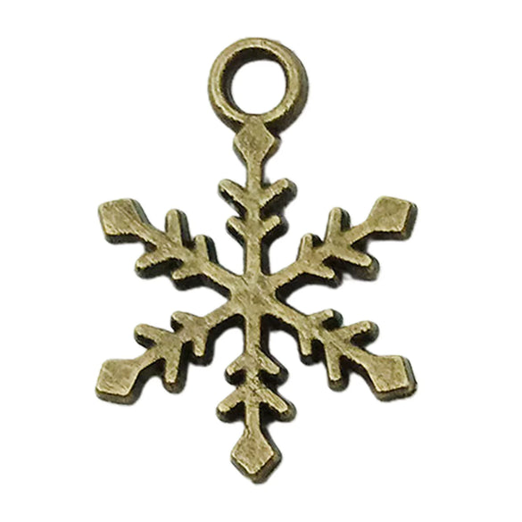Alloy Snowman Christmas Tree Deer Snowflake Pendant Accessories Diy Earrings Electroplated Natural And Cartoon Style